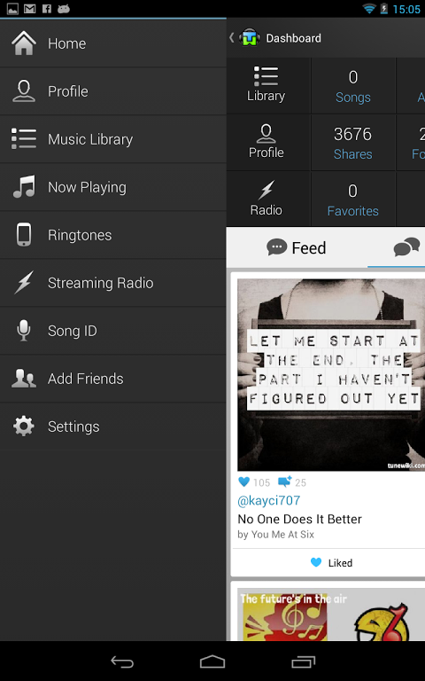 Screenshot 2 Tunewiki
